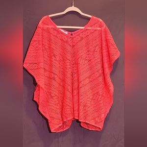 Maurices Size 3 Orange/Coral Split Back Shell